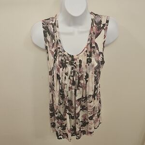 Floral Sleeveless Women's Top